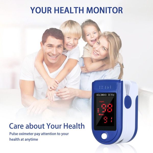 Fingertip Pulse Oximeter Blood Oxygen Saturation Detector
